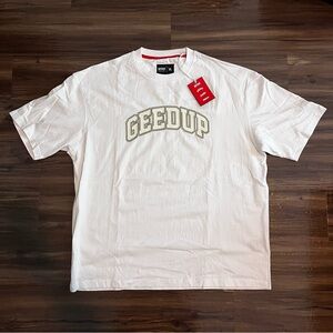 Geedup T Shirt - White/Grey - Men’s XL